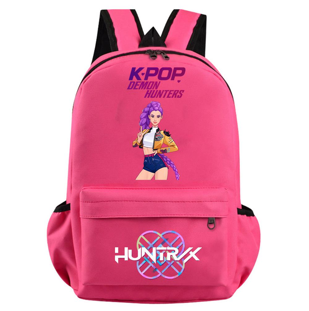 Cartoon Kpop Demon Hunters Printed Backpack for Teenager Student Girl Boy Bookbag Schoolbag Women Large Capacity Travel Bag Kid Gift Rucksak
