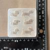 Silicone Keychain Molds Resin Jewelry Moulds Dog Shape Earring Molds Epoxy Resin Accessories for Making Accessories