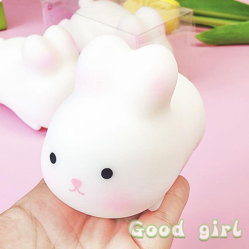 Squishy Bunny Stress Balls Autism Sensory Toys Stress & Anxiety Relief Fidget Toys Slow Rebound Squeeze Toy Gifts Bulk