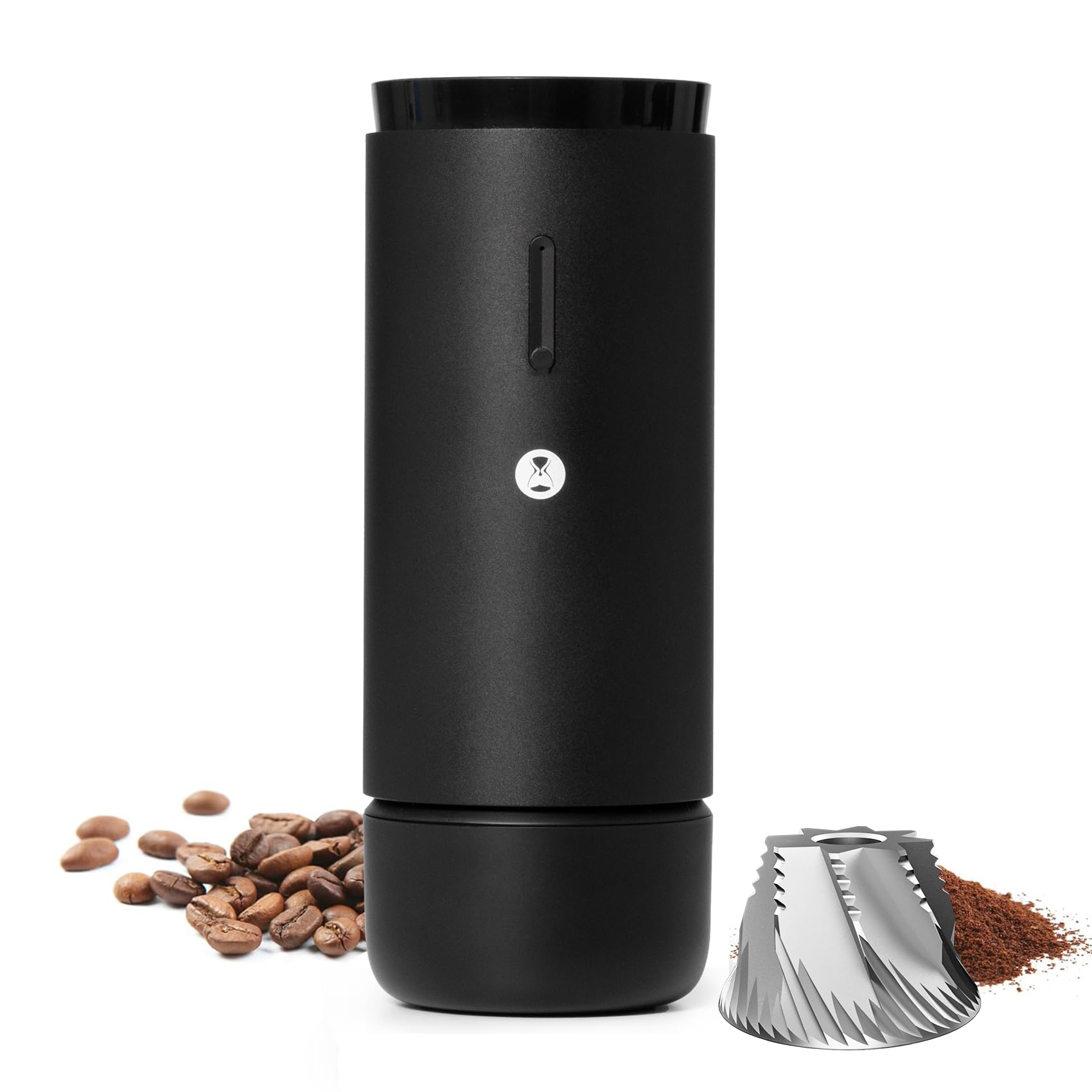 

Електрична кавомолка TIMEMORE Запатентована Восьмигранна Сумісна з French Press та Moka Компактна для Домашнього Помелу Кавових Зерен S2C-042-EI, Лезо, 30 Рівнів чорний