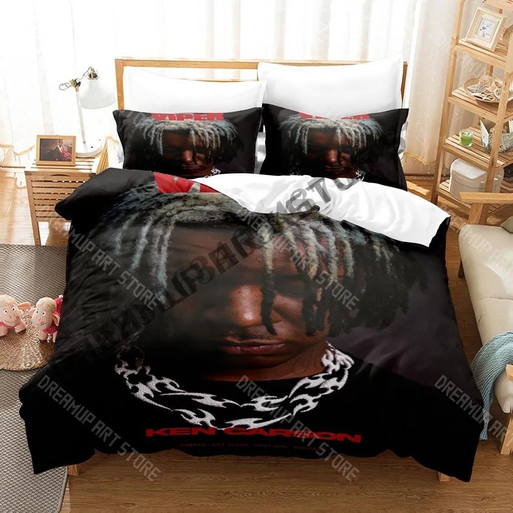 3D Print Ken Carson Bedding Set Single Twin Full Queen King Size Bed Set Adult Kid Bedroom Duvetcover Sets Anime Bed Sheet Set