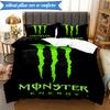 3PCS Energy Drink Printed Bedding Set For Bedroom dormitory,  Includes 1 Duvet Cover & 2 Pillowcases for All Seasons Home Decor Fan gifts
