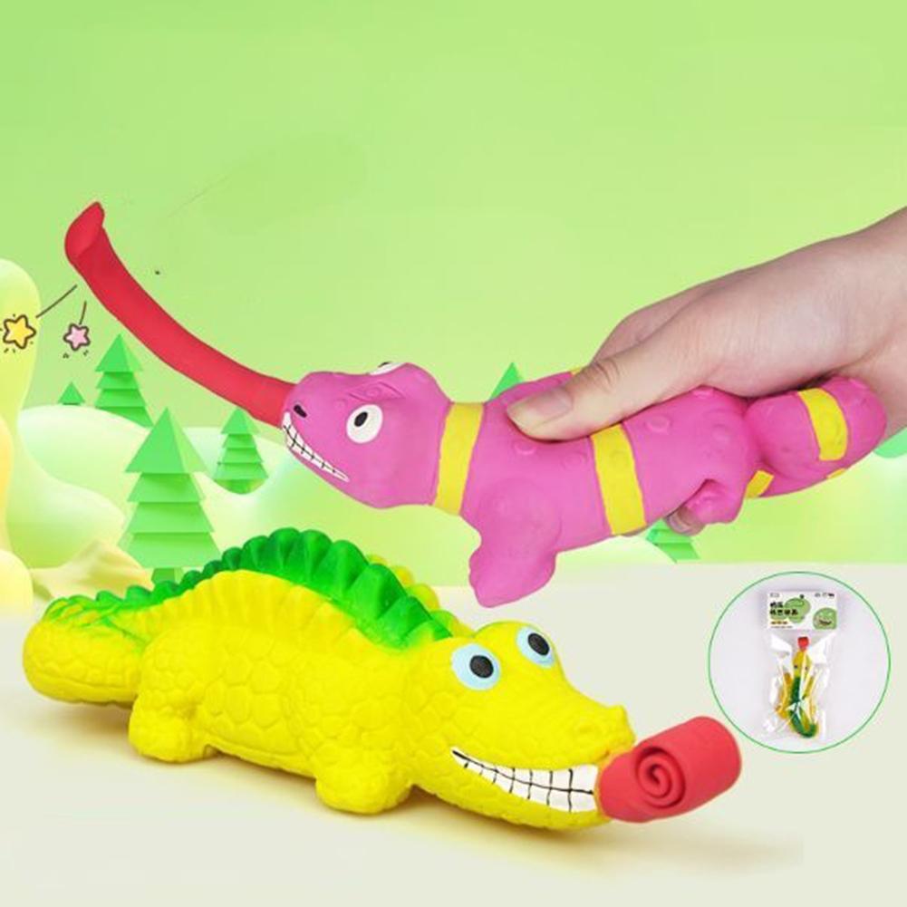 Kolip Latex Dog Squeaky Toys, Soft Rubber Puppy Chew Squeaky Toys, High Elasticity Funny Animal Design Interactive Play Toy For Small Medium Large Dog
