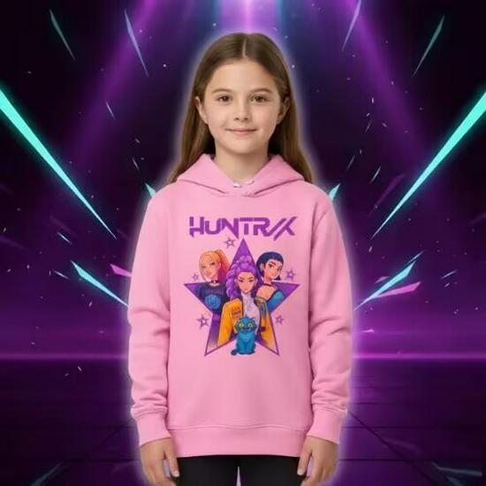 Kids' Demon Hunter Hoodie - Casual, Loose, Warm Sweatshirt for Boys and Girls