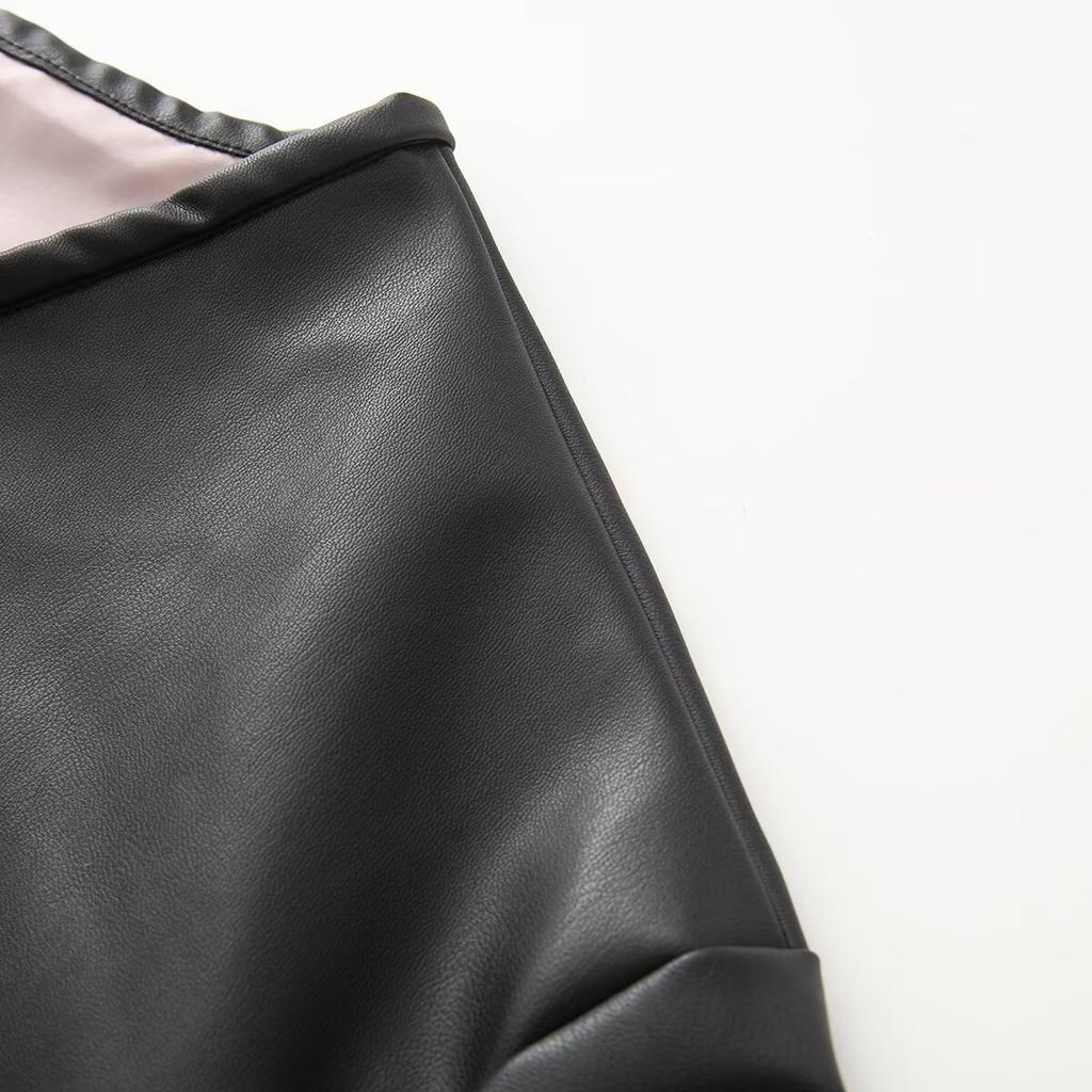 Autumn new, fashionable temperament new Chinese buckle loose round neck shoulder jacket