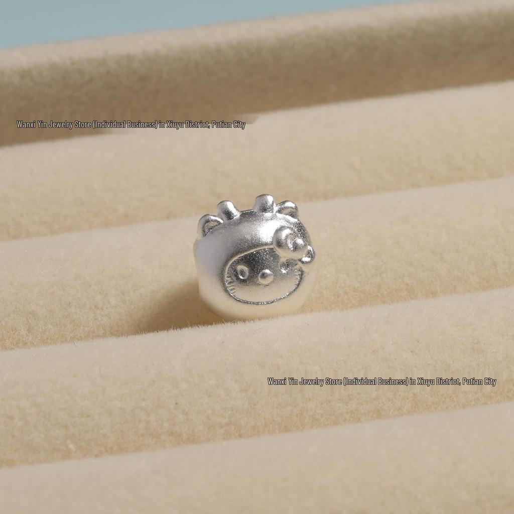 Sterling Silver Zodiac Animal Spacer Beads: Horse & Sheep DIY Beading Materials for Handmade Bracelets