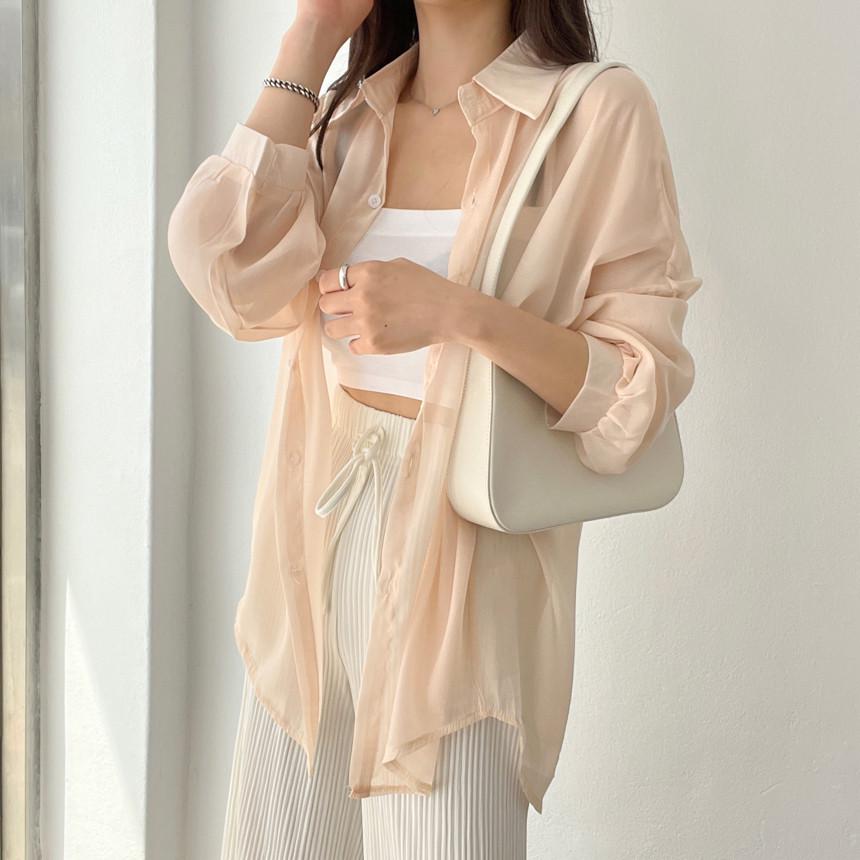Women's Summer Cardigan – Ice Silk Sun Protection, Thin and Drapey Design Cover-up Top