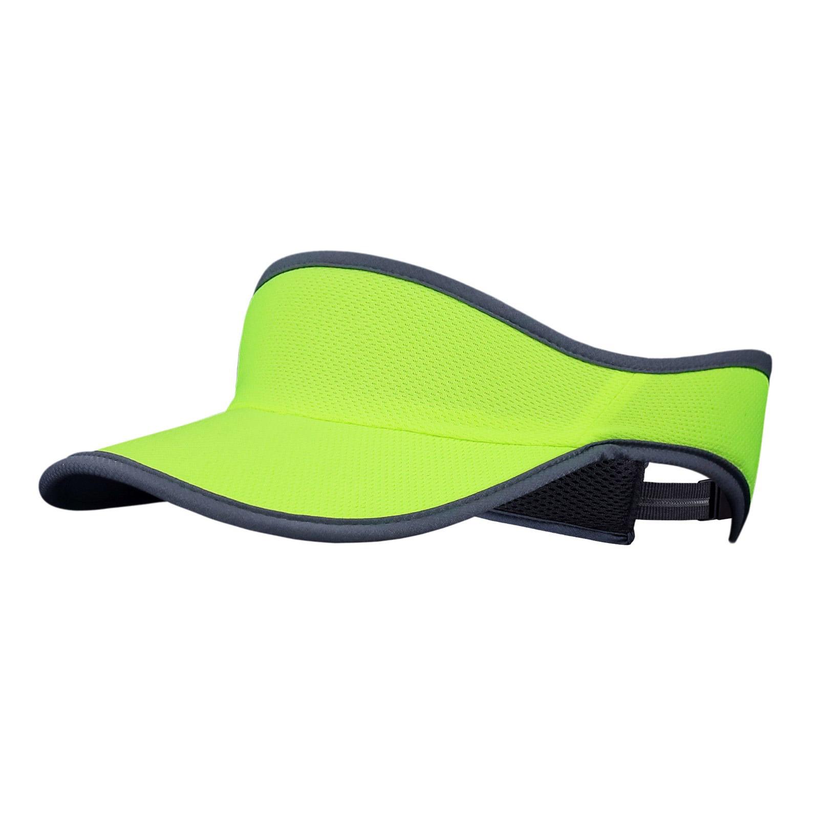 

Дышащая кепка для хвоста Женская солнцезащитная кепка Регулируемая портативная шляпа от солнца для бега, гольфа, тенниса жёлтый