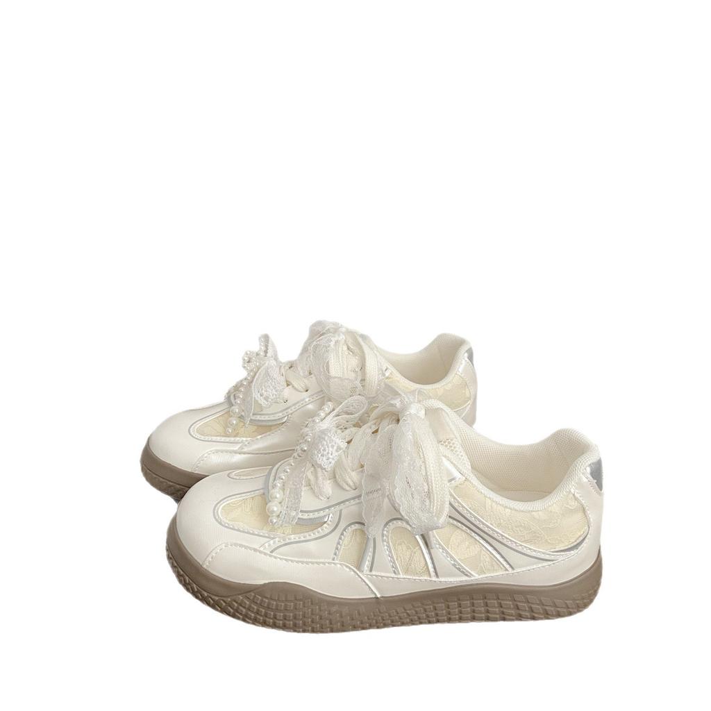 Dexun Shoes Summer New Ballet Shoes Lace Breathable Casual Sports Shoes