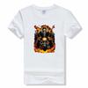 Novelty Born to Ride Forced to Work T-Shirt BORN TO RIDE Skull short sleeved  Breathable t shirt