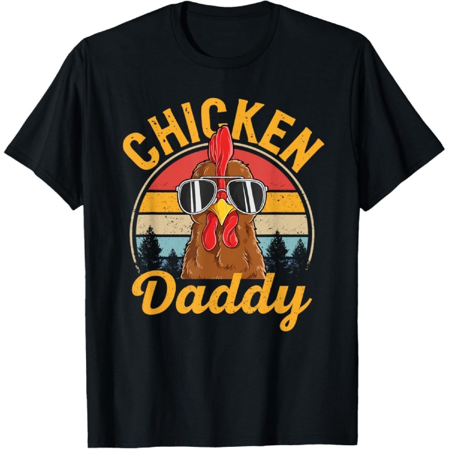 

Chicken Daddy Men Farmer Funny Hen Chicken Father T-Shirt XXXXXL чорний