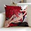 Popular Manga Gokurakugai Cushion Cover Soft  EasyWash Pillow Case  Versatile for Couch Bed Travel and Office