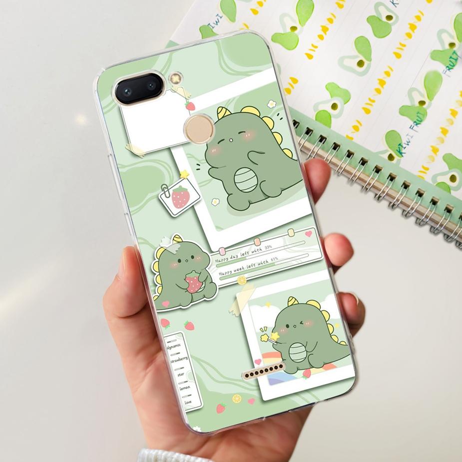 For Xiaomi Redmi 6 6A Case Cute Painted Cover Clear Silicone Phone Case Soft TPU Shell For Redmi 6A Redmi6 Redmi6A Fundas Bumper