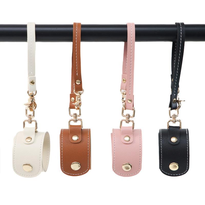 Vintage Pu Leather Glove Holder Strap With Clasp Leather Towel Holder For Handbag Glove Strap For Hat Outdoor Camping Women