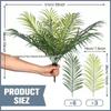 9-Fork Iron Fan Artificial Palm Leaves for Floral Arrangements