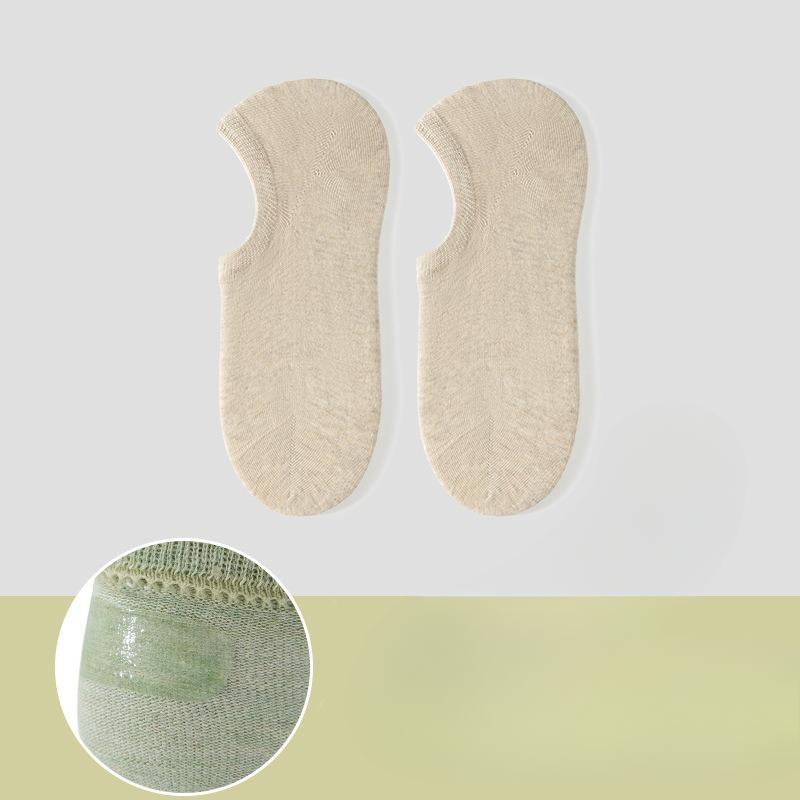Female Summer Thin Pure Cotton Shallow Mouth Invisible Non Slip Not To Fall with The Boat Socks