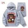 2026 Five Nights Hoodies+Hosen 2er-Set 3-14 Jahre Jungen Mädchen Trainingsanzug Kleidung Hoodie Jungen FNAF Sportlicher Anzug Ideal für den täglichen Gebrauch im Freien