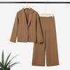 ZANZEA Women Long Sleeve Blazer and Pants Casual Two Piece Suit Sets