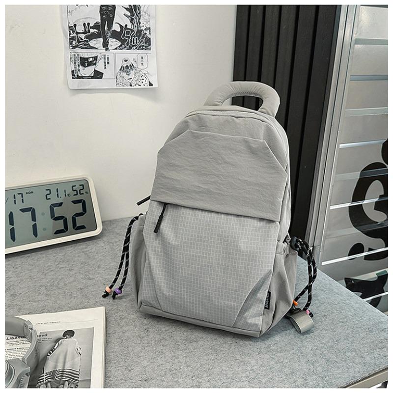 Small backpack men's and women's outdoor lightweight multi-purpose sports cycling backpack fashion contrasting color tablet casual breast bag