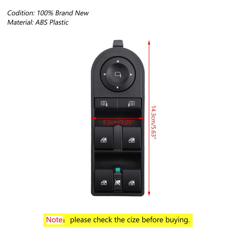 Artudatech Master Power Window Switch For Opel Astra H GTC Caravan Zafira B 13228877 Car Accessoreis
