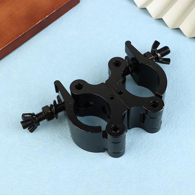 Braçadeira Giratória de Alumínio para Treliça de Andaime Gancho para Luzes de Palco Acoplador de Fivela de Anel Simples/Duplo Tubo 18 - 52Mm Para Carga Máxima 100Kg