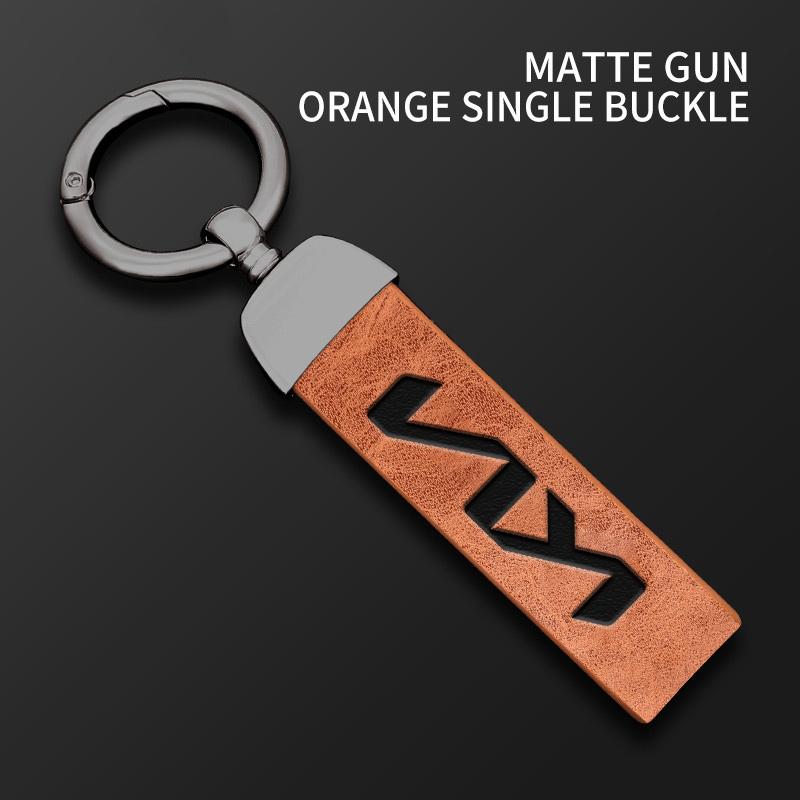 

2026 Hot Car Sticker Leather Car Emblem Key Ring Chain Pendant For KIA Ceed Sorento K3 Rio Sportage Soul Picanto Auto Styling Ke