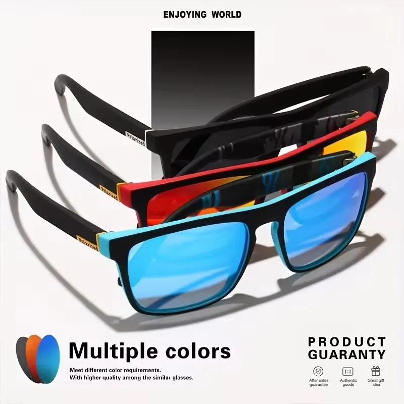 Occhiali da sole polarizzati quadrati vintage alla moda per uomo e donna, da guida e da pesca, di lusso, di marca, da sole firmati, per guidatori, UV400