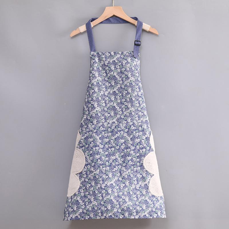 Fashionable Summer Canvas Apron: Breathable, Anti-Fouling, and Durable for Home and Kitchen