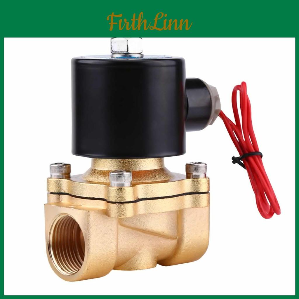 Ac Electric Nc 34" 220v Solenoid Valve Zinc Alloy Body For Water Oil Air Gas