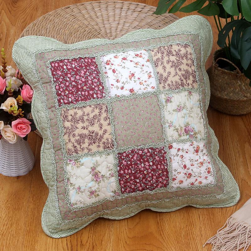 2pcs Cotton Quilted Backrest Cover Soft and Skin Friendly Sofa Cushion Cover Modern and Simple Breathable Backrest Without Core