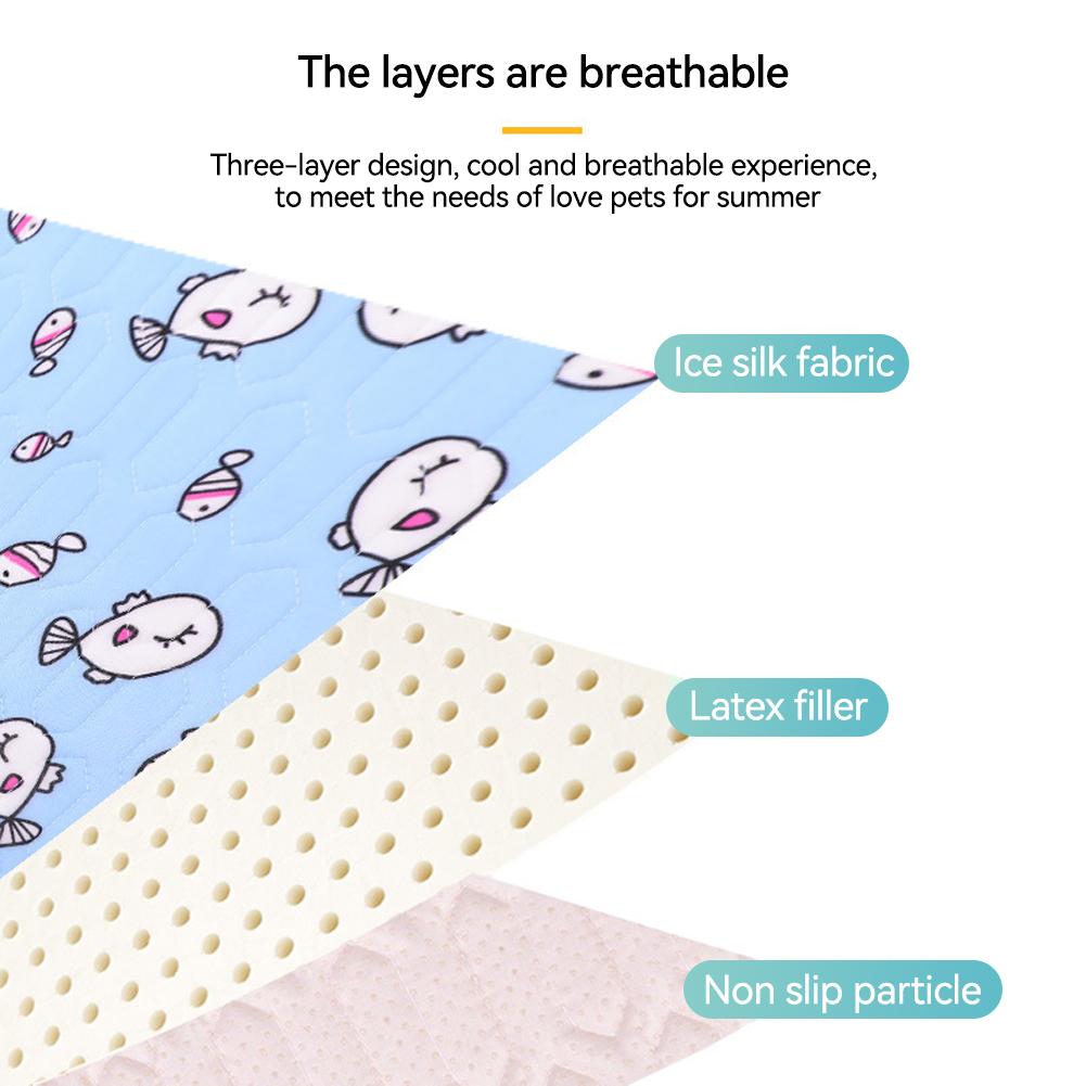 Esterilla transpirable de verano para perros, almohadilla refrescante de verano para perros, esterilla de sofá para gatos, almohadilla transpirable para mascotas pequeñas, medianas y grandes.