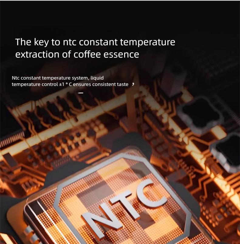 Italian Smart Touch Screen Semi-Automatic Coffee Machine with High-Pressure Extraction