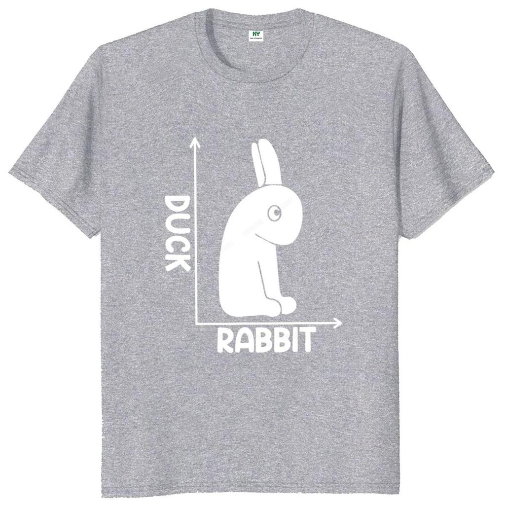 Coordinate Duck Or Rabbit Tshirt Dont Let Your Eyes Deceive You Funny Graphic T Shirt For Men Women Cotton Oneck Tops