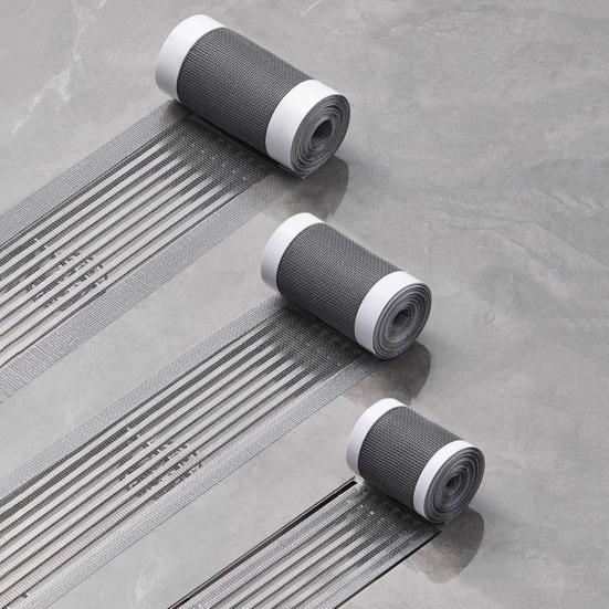 Yousheng 1 Roll Disposable Hair Drain Stickers Waterproof Fiberglass Floor Drain Sticker Mesh Filter Hair Catcher Bathroom Shower Drain Protector