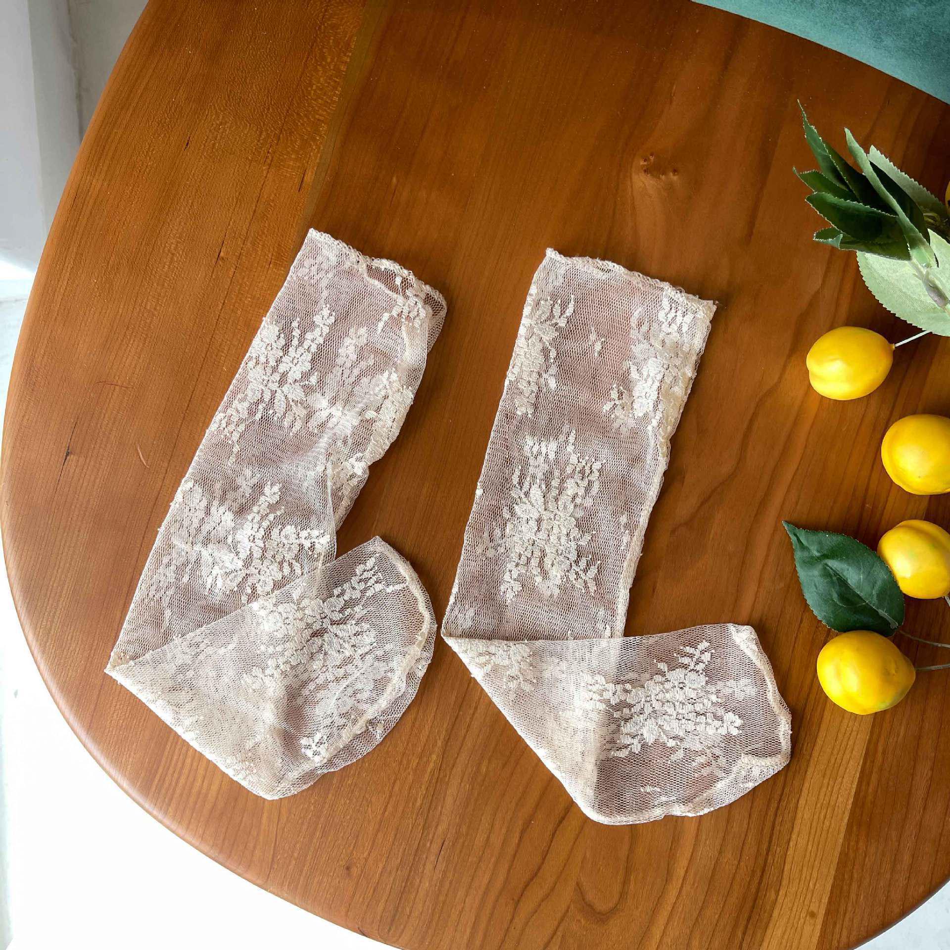 

Носки до середины икры в корейском стиле из сетки с цветочным кружевом - Дышащие, Тонкие, Прозрачные, Милый фееричный дизайн One Size абрикосовый