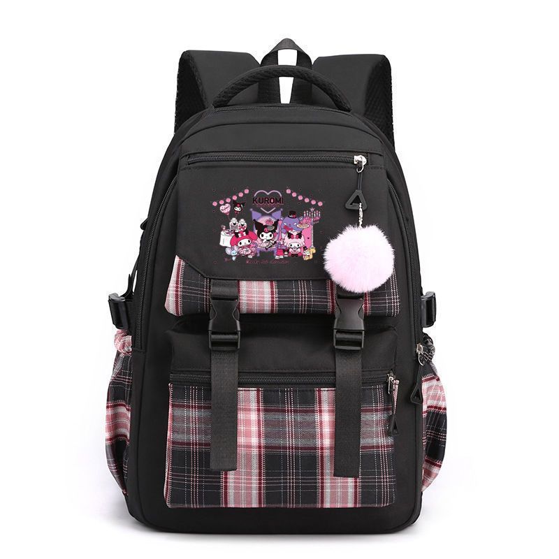 Kulomi Backpack for Elementary School Students, Korean Version, Cute Cartoon Girl, JK Backpack, Melody Junior High School Backpack for Girls