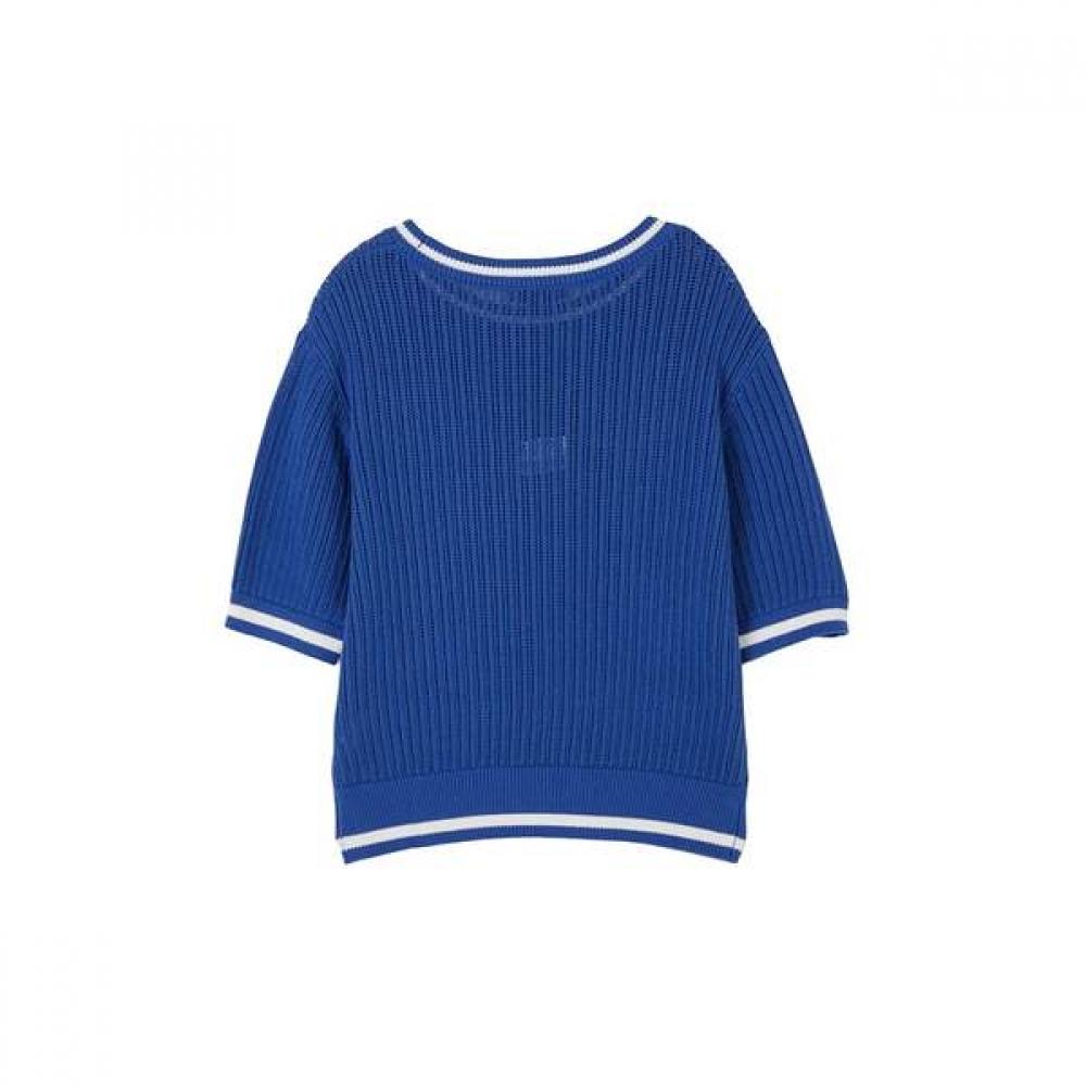 LAP Color Block Short Sleeve Knit As2kh466