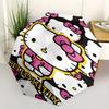 Hello Kitty,Sanrio Automatic Umbrella-Foldable, Durable 8-Bone Design, Compact and Stylish, Great for Camping, Halloween, Christmas, Mother'