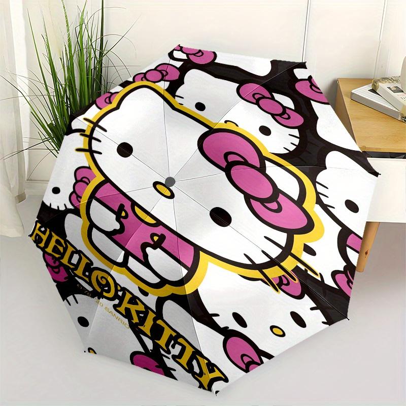 

Hello Kitty,Sanrio Automatic Umbrella-Foldable, Durable 8-Bone Design, Compact and Stylish, Great for Camping, Halloween, Christmas, Mother