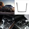 Auto Getränkehalter Abdeckung Zierleiste Kohlefaser Aufkleber Aufbewahrungsbox Aufkleber Für BMW X5 E70 2007-2013 Autozubehör Dropshipping