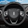 Genuine Leather Steering Wheel Cover for WEY VV5/VV6/P8/VV7 - All-Season Use