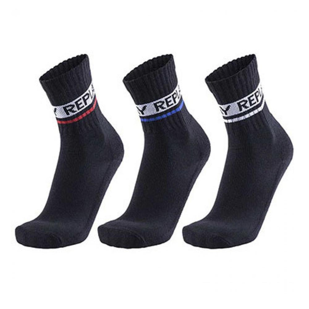 Replay Unisex Tennissocken mit Logo für Erwachsene (3er-Pack)