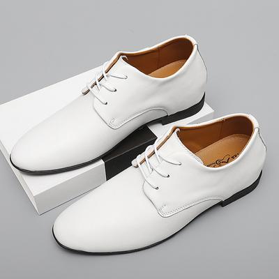 Herrenschuhe im britischen Stil, echtes Leder, Business-Schuhe, modische Hochzeitsschuhe, neue spitze Oxford-Schuhe für Herren