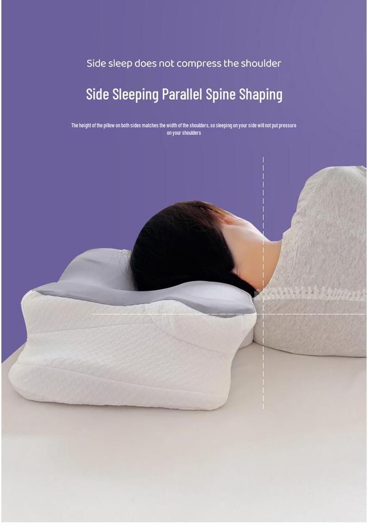 Ergonomic Butterfly Memory Foam Neck Pillow with Cervical Support