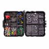 257PCS Fishing Lure Set Metal ABS Corrosion Resistance Anti Winding Fishing Hook Kit for Outdoor with Black Storage Box