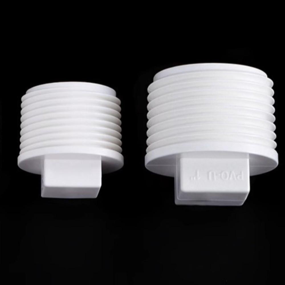 10pcs/set PVC Male Thread End Cap External Plug Tube Connector Plumbing Pipe Plug Garden Irrigation