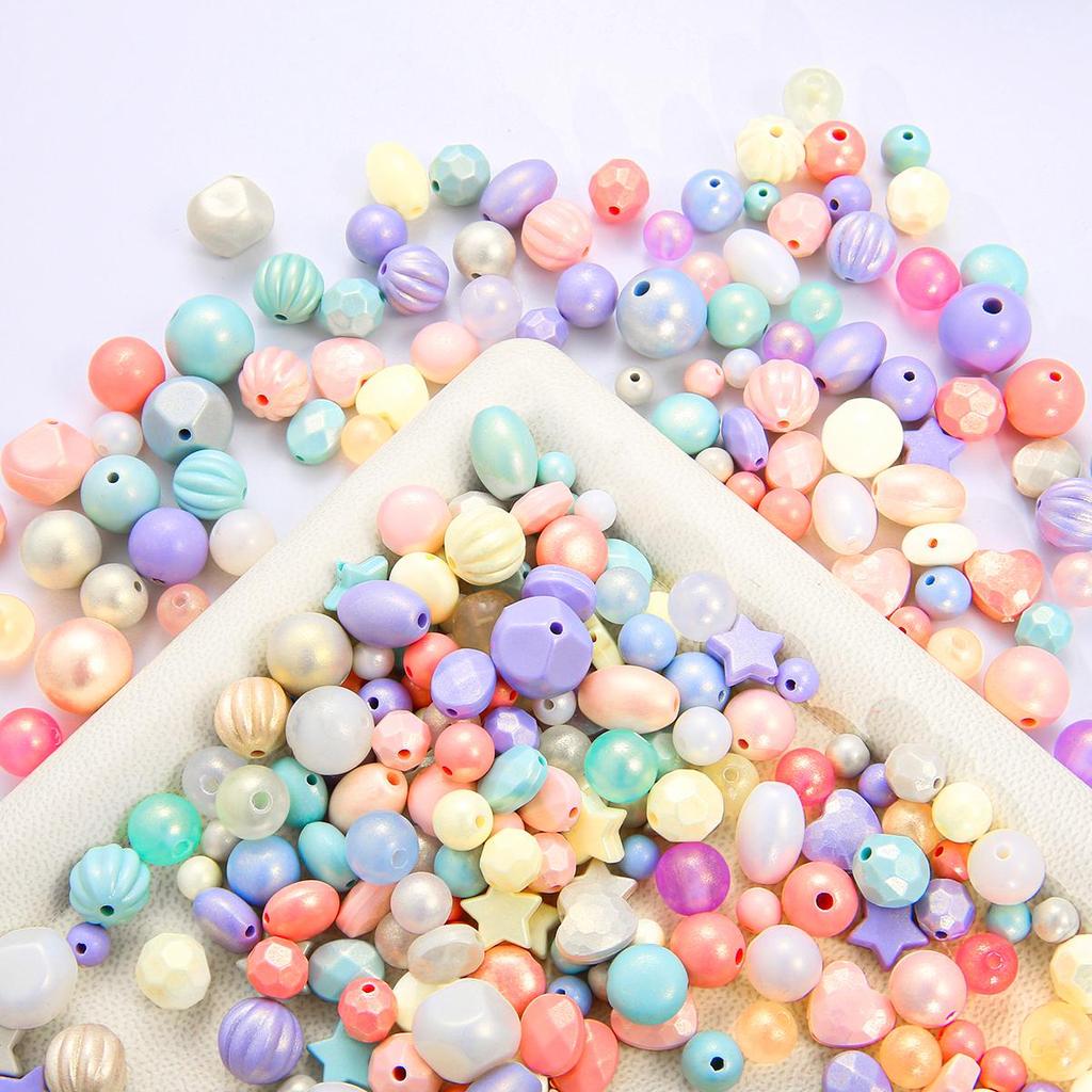 Shiny Candy Colors Acrylic Multi Shape Star Heart Pumpkin Beads For DIY Jewelry Craft Making Accessories
