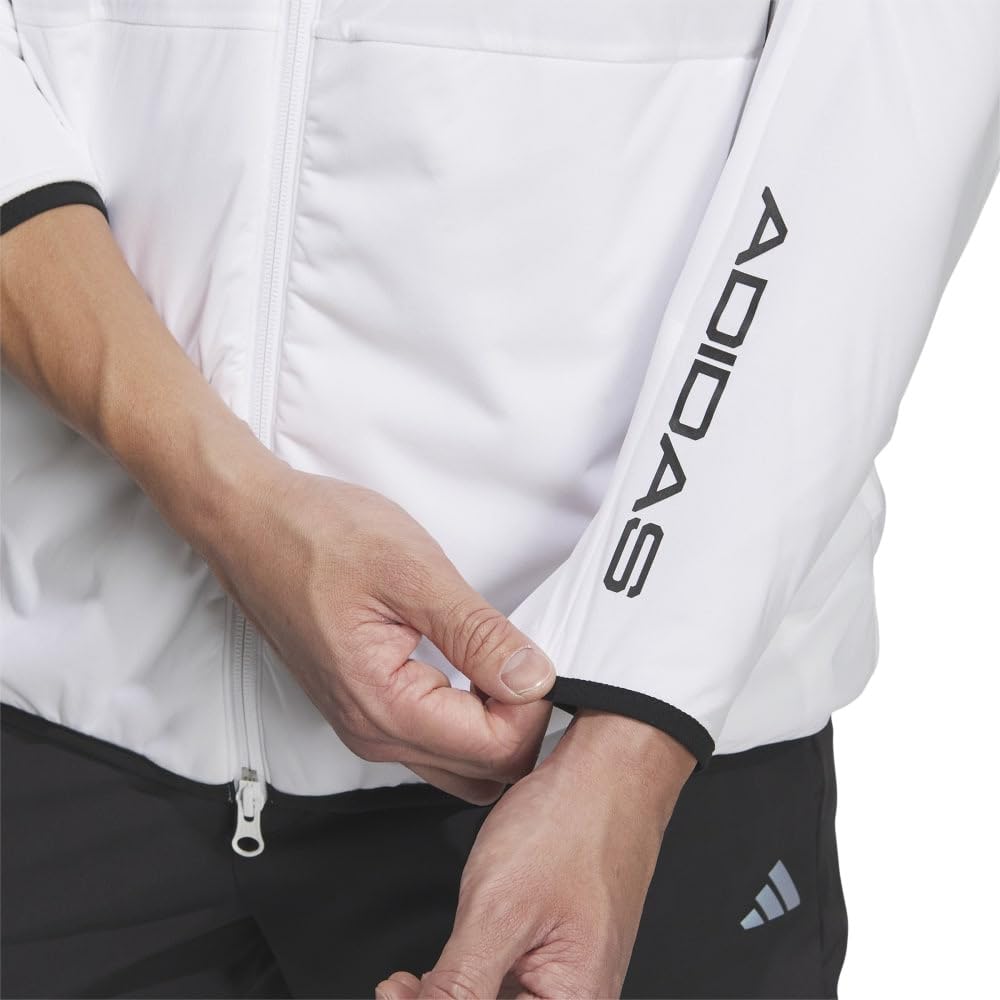 Golf Jacket Windproof Water Repellent Stretch Jacket White [Adidas Golf] WIND.RDY Men's