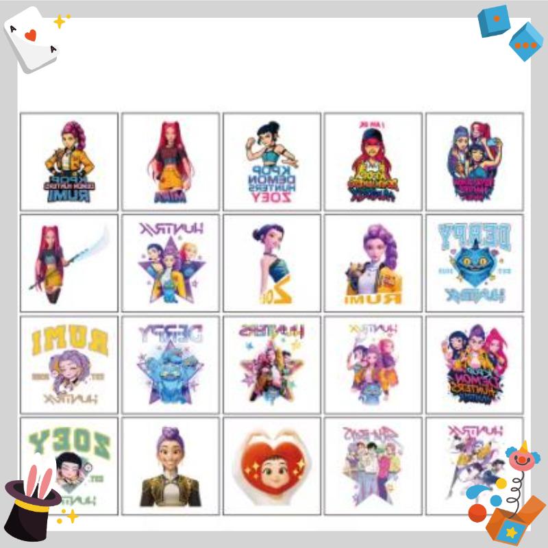 Kpop Monster Hunting Girl Group Dress up Stickers Cute Swap Stickers Handmade Creative DIY Children's Toy Stickers