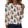 Long Sleeve Shirts For Women Cute Print Graphic Tees Blouses Casual Plus Size Basic Tops Pullover